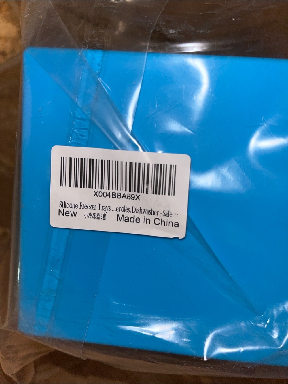 NWT Zip Standing Silicone Food Storage Lids - White & Blue - Picture 3 of 7